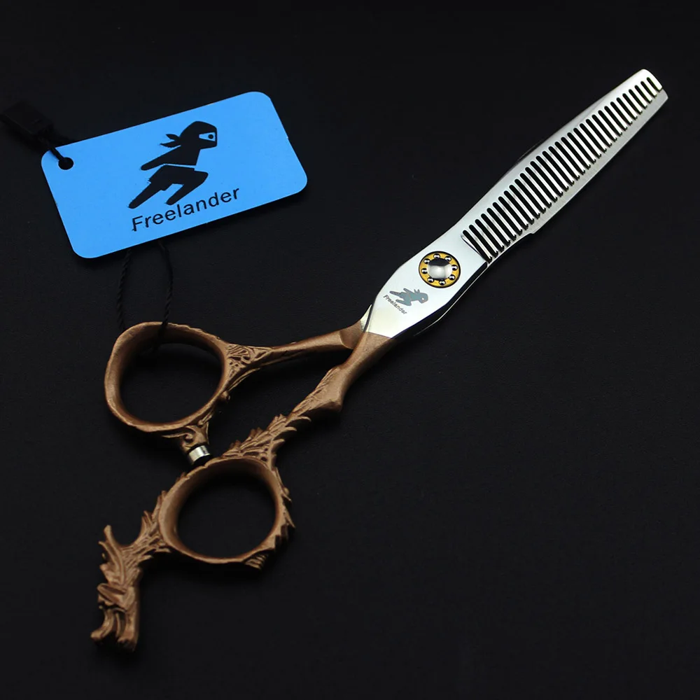 Tooth shear 6 дюймов Профессиональные Парикмахерские ножницы для стрижки волос филировочные ножницы ручка дракона стильные парикмахерские инструменты - Цвет: Tooth shear