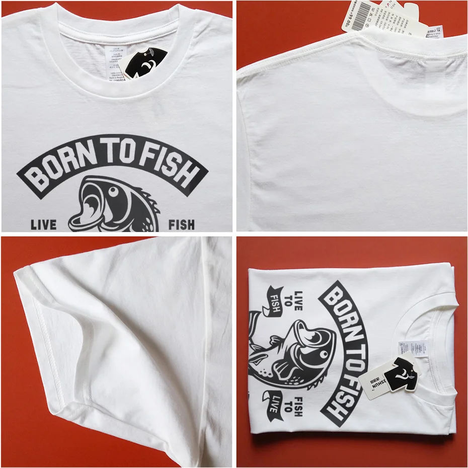 Born To Fish футболки вынужден работать клуб рыбалки Для мужчин футболка Одежда