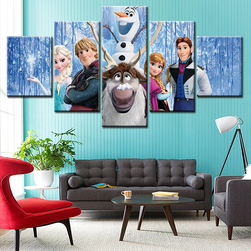5 шт. замороженный постер настенная живопись на холсте скандинавские настенные
