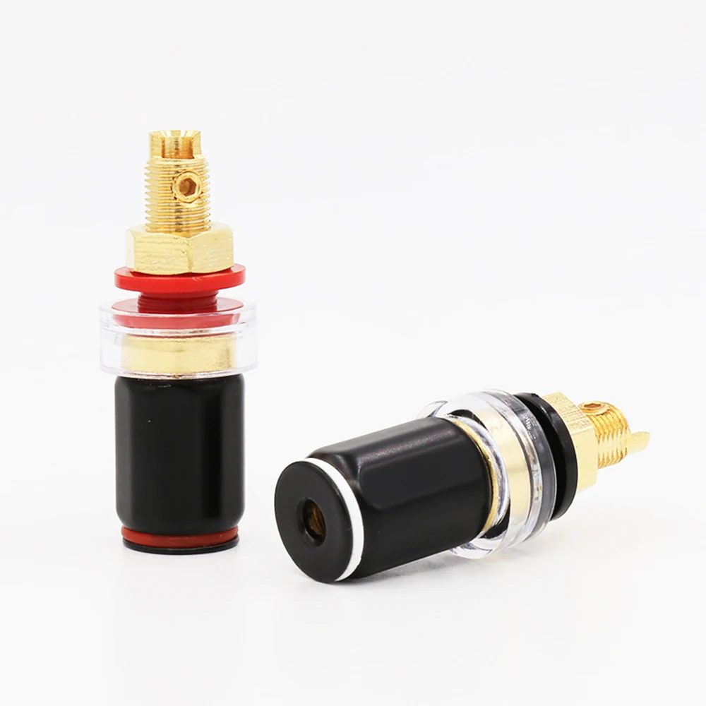 Hi End Audio P008G позолоченный 4 мм разъем типа «банан» цилиндрический усилитель для усилителя динамиков
