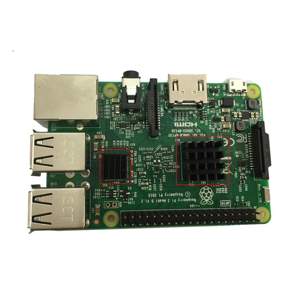 Raspberry pi Радиатор внешний вентилятор охлаждения комплект для Pi Модель B + Plus 2 3