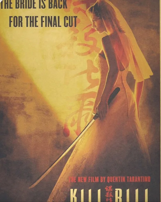 Невеста возвращается к окончательной огранке Kill Bill классический винтажный Ретро