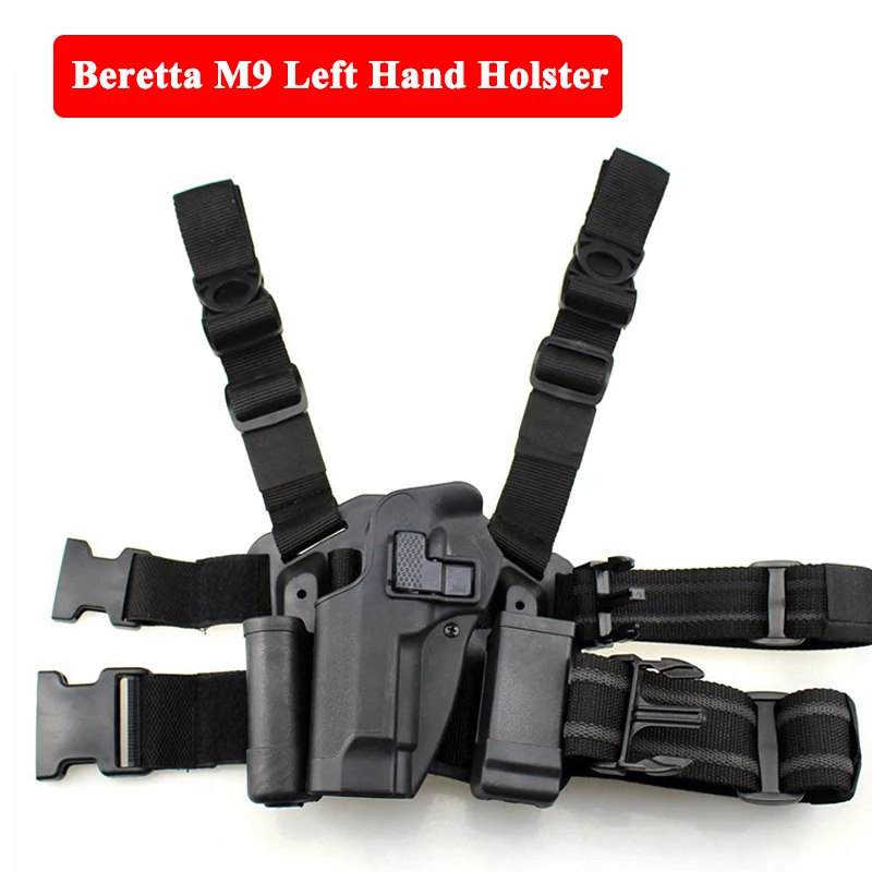 Тактическая быстросъемная кобура на левую руку чехол для пистолета Beretta M9 92 96