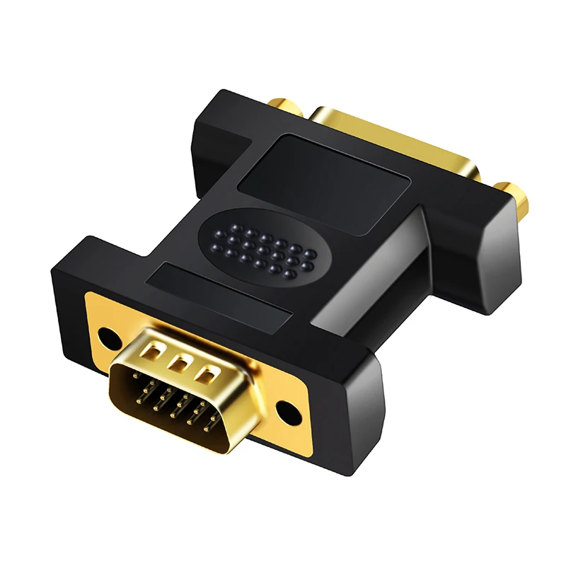 DVI VGA Кабель DVI в VGA адаптер VGA штекер DVI 24+ 5 Pin Женский конвертер 1080 позолоченный DVI конвертер для компьютера ПК ноутбука N178 - Цвет: DVI VGA