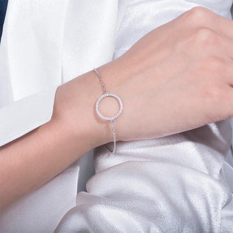 Лидер продаж круглые браслеты для женщин и мужчин геометрические очаровательные