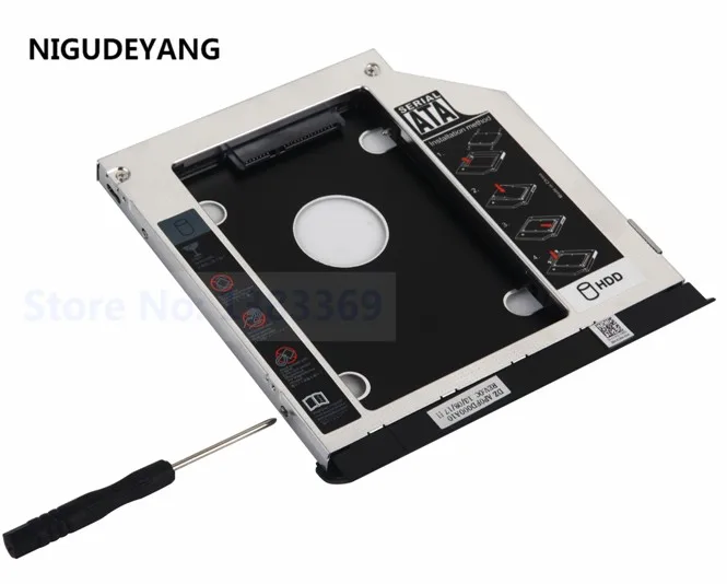 2nd HDD SSD жесткий диск Caddy адаптер с механизмом извлечения/блокировки защелки для Dell Latitude E6320 E6420 E6520 E6330 E6430 E6530