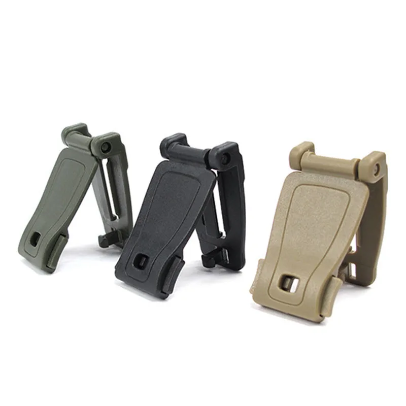 2Pcs/set EDC Outdoor Campingarmy fan backpack accessories ribbon connection buckle clip fixed hang tools | Спорт и развлечения