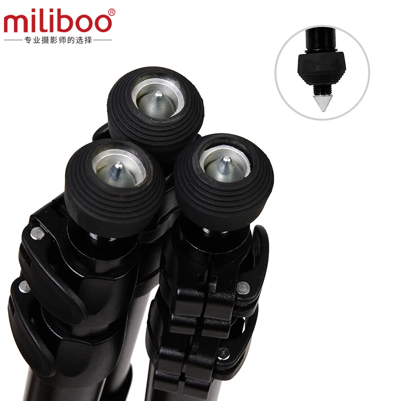 Miliboo MTT701B углеродное волокно Профессиональный Гибкий штатив для камеры/цифровой