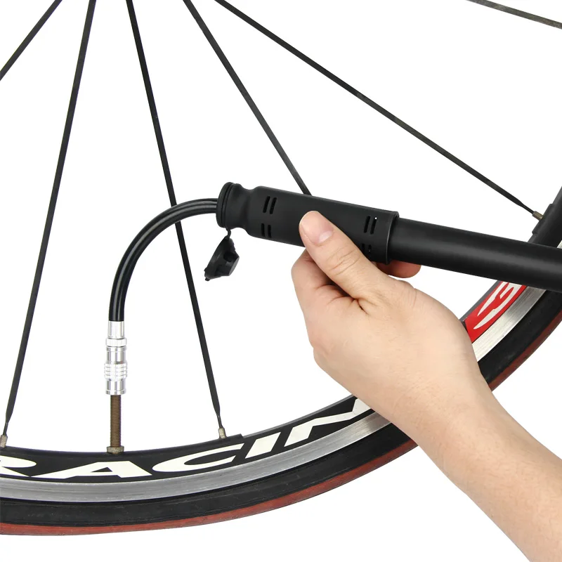 Миниатюрный велосипедный насос ESSEN шаровой воздушный со скрытым шлангом