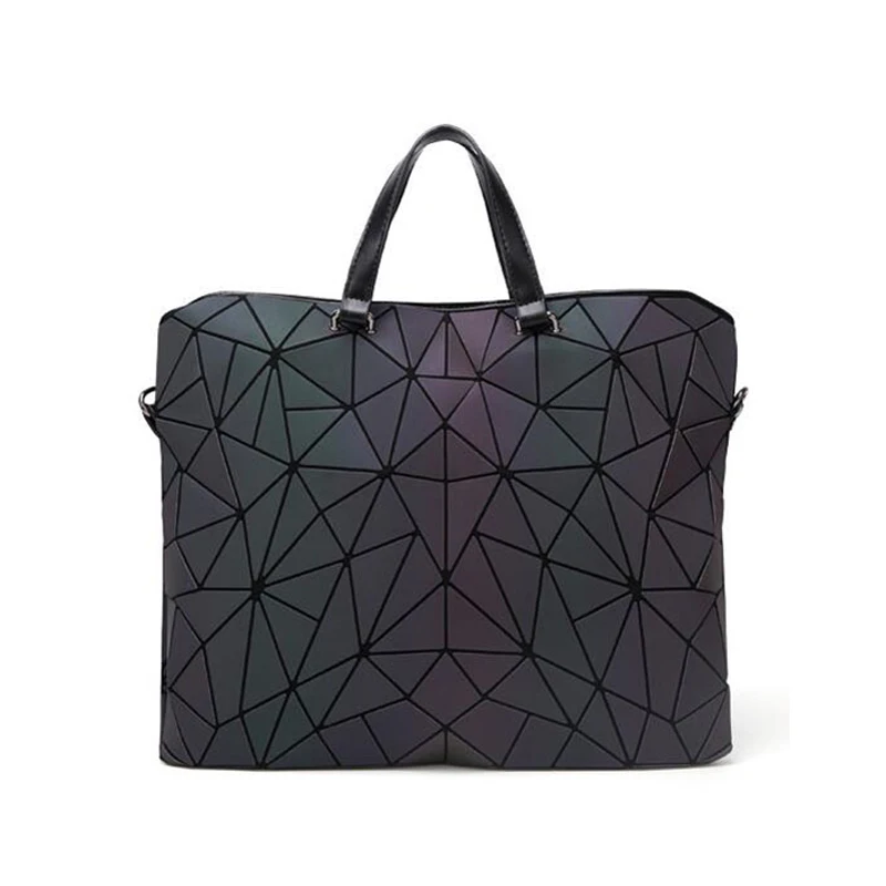 НОВЫЕ геометрические женские сумки мессенджеры светящаяся сумка Bao складная