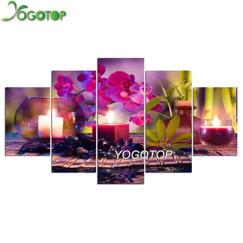 

Алмазная живопись YOGOTOP DIY, наборы для вышивки крестиком, картина из искусственных камней, полная вышивка 5D, квадратная мозаика, настенное иск...