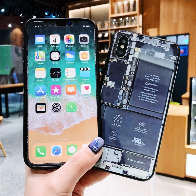 Новая модная 3D стильная задняя крышка для телефона чехол iPhone 6 6s 7 8 plus X XR XS MAX