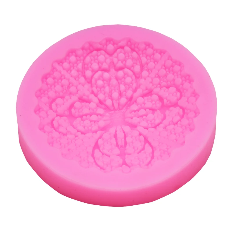 Новая силиконовая кружевная форма с четырехлистным клевером шоколадная для