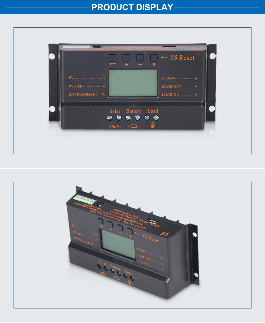 30A MPPT 12V 24V Солнечный контроллер заряда автоматический переключатель lcd регулятор дисплея MPPT 30A Солнечный контроллер заряда 30A контроллер зарядного устройства