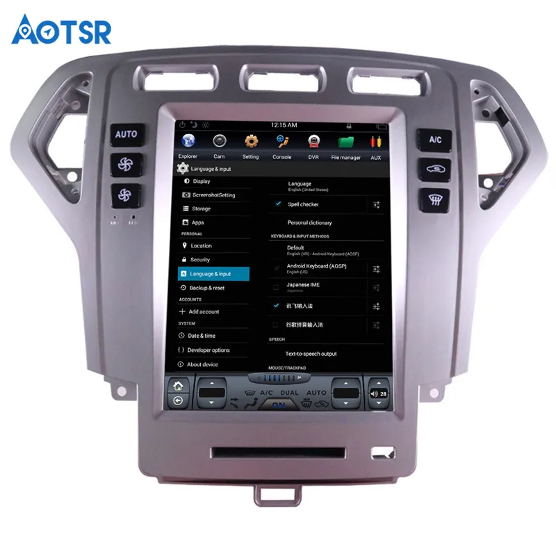 Тесла стиль чистый Android6.0 10," автомобиль без dvd-плеер gps навигации для Ford Mondeo Fusion 2007-2010 стерео автоматическое устройство мультимедиа