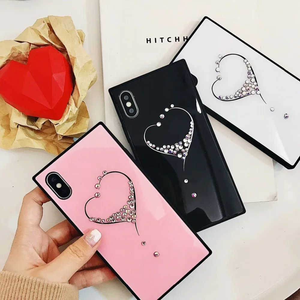 Easterm роскошный алмаз или любящее сердце с закругленными краями покрытие