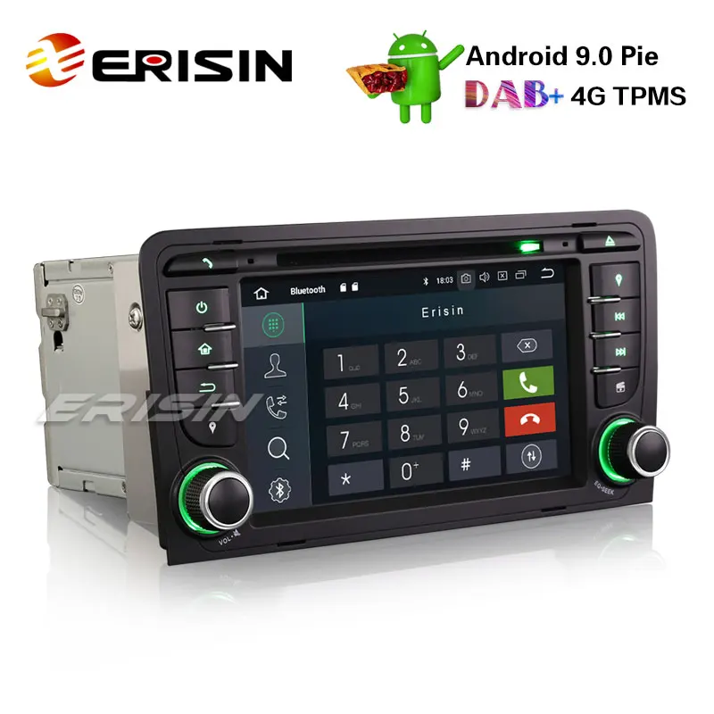 Erisin ES4847A 7 "DAB + Android 9 0 автомобильный стерео радио GPS USB Wifi BT для AUDI A3 S3 RS3 RNSE-PU Sat Nav |