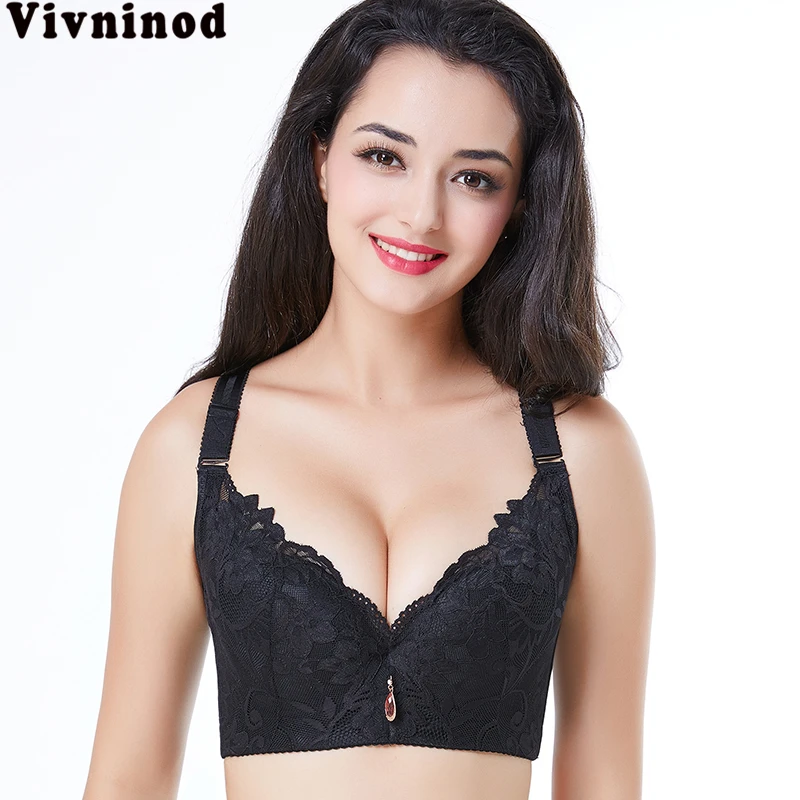 Бюстгальтер пуш-ап с вышивкой регулируемыми бретелями | Женская одежда