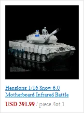 Henglong 1/16 желтый 6,0 поколения инфракрасный боевой Leopard2A6 RTR rc Танк 3889 360 вращающиеся револьверные колеса TH12800