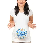 Новинка 2019, модные детские футболки с забавным рисунком для женщин, повседневные рубашки с коротким рукавом, топы для беременных, лучший подарок для беременных