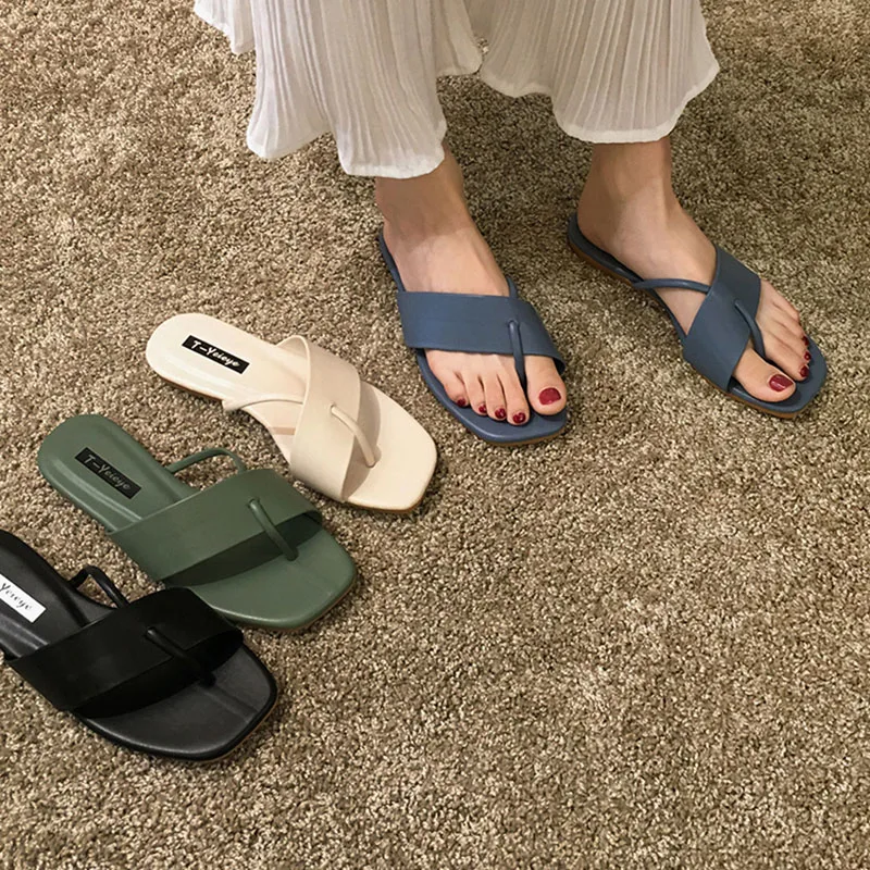 Женские шлепанцы летние пляжные сланцы модные женские тапочки домашняя женская