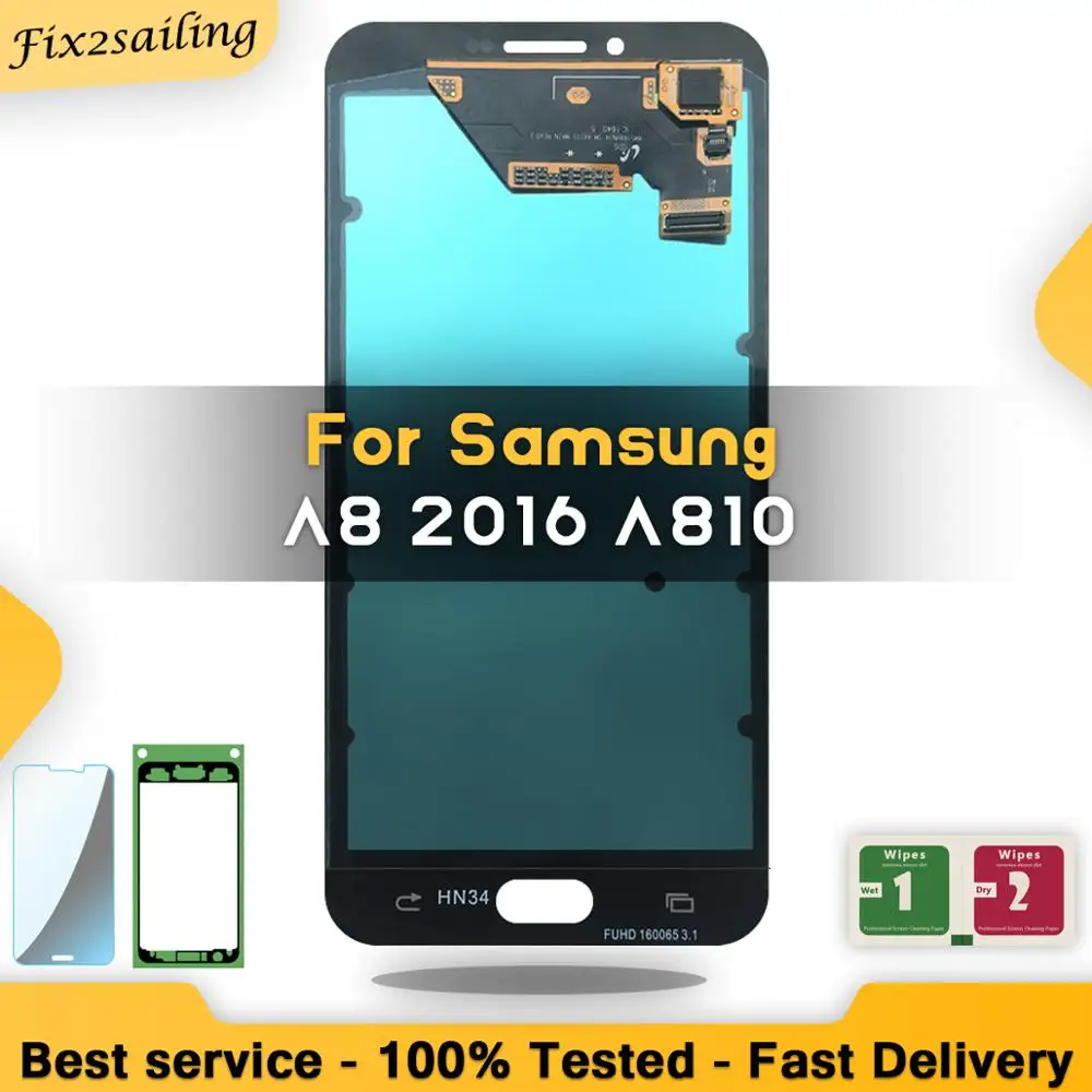 Новый A810 AMOLED ЖК дисплей 100% протестированный рабочий сенсорный экран в сборе для