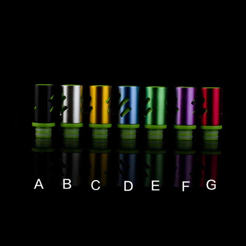 

Aluminum&Derlin ailrflow control 510 drip tip aluminum mouthpiece for 510 drip tip tank atomizer RDA RBA electronic cigarrate