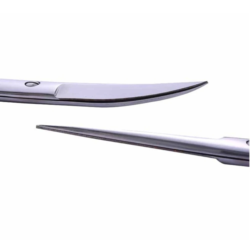 Хирургические ножницы из нержавеющей стали 14 см прямые наконечники изгиба