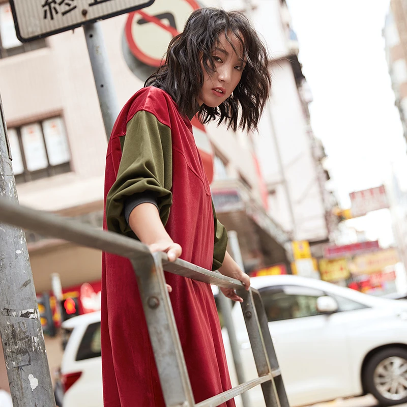 VERRAGEE бренд 2018 Новый осень-зима сращивания Винтаж воротник-стойка пуловер с