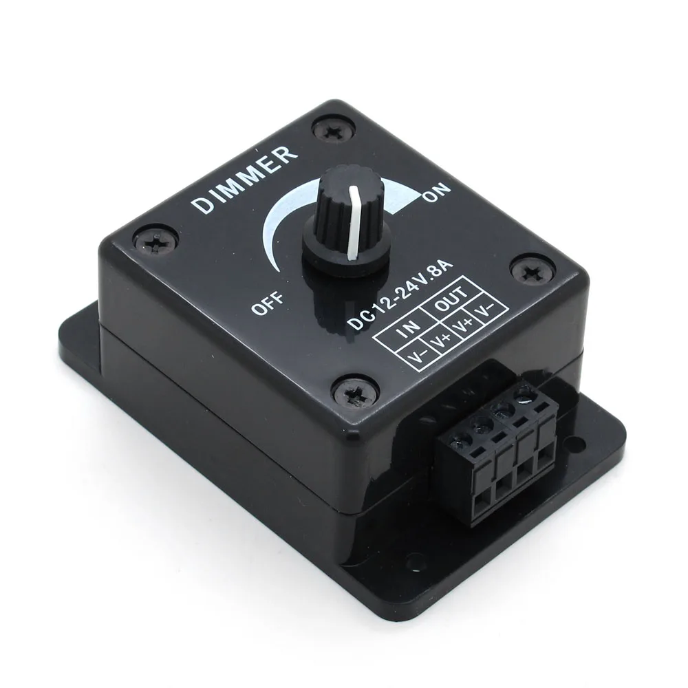 DC 12V 24V 8A светодиодный диммер Регулируемая яркость лампы полосы драйвер