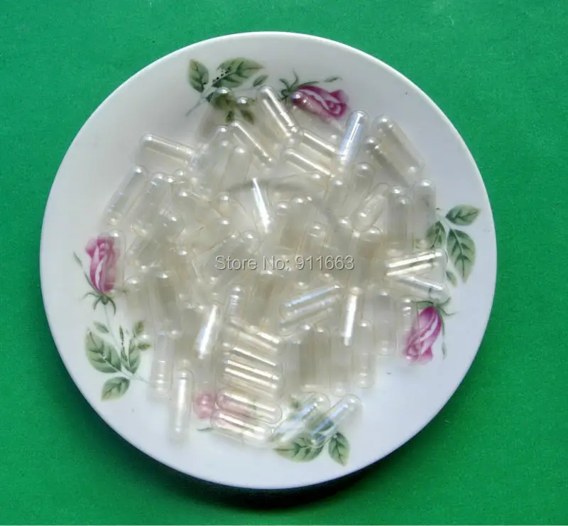 free shipping! 100pcs 0# clear-clear HPMC Vegetarian empty capsules/HPMC Celloluse capsules size 0! | Дом и сад