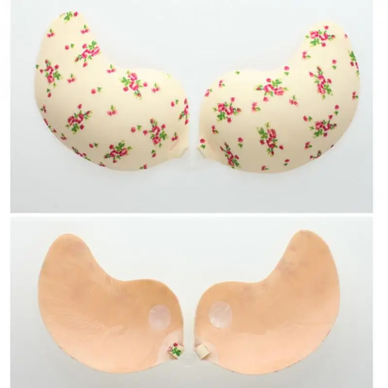 

Sexy Womens Push Up Self-Adhesive Silicone Bust Front Closure Strapless Invisible Bras For Wedding Party