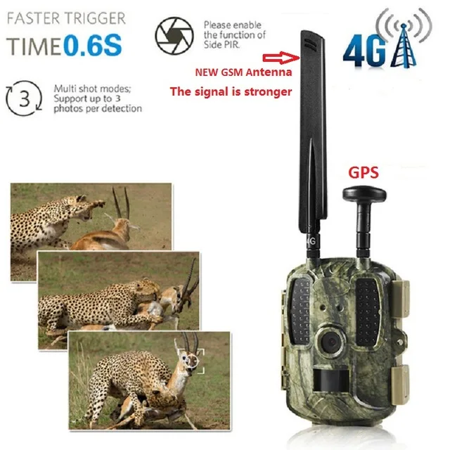 4G охотничья камера gps FTP камера trail электронная почта с 4G охотничья камера дикой природы поддержка MMS GPRS GSM фото ловушки 4G ночное видение