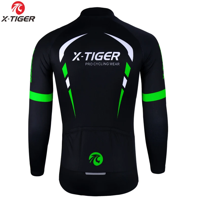 Winter Jersey Only X-TIGER Зимняя Теплая Флисовая Pro велосипедная одежда Мужская велосипедная спортивный свитер с длинным рукавом Одежда для активного велосипеда Ropa Ciclismo - Цвет: Winter Jersey Only
