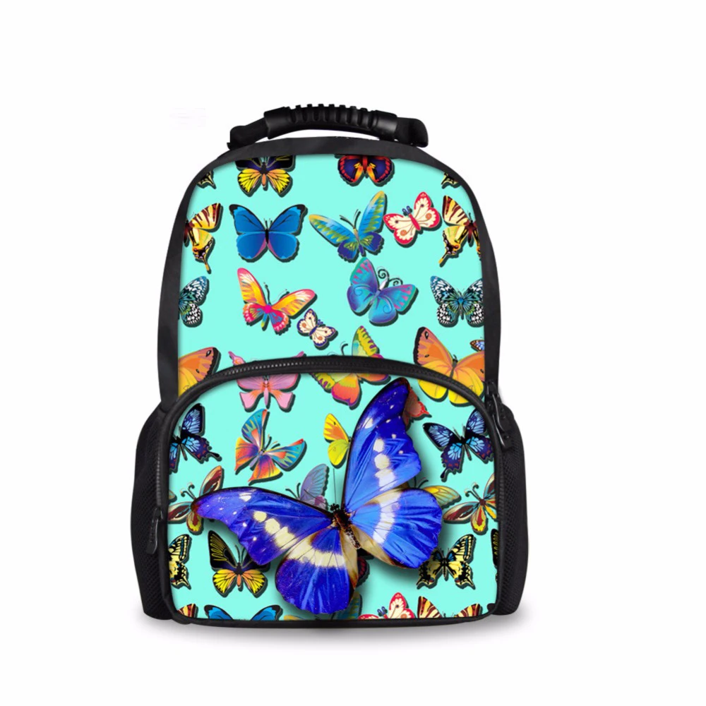 Индивидуальный рюкзак с принтом бабочки женский на плечо для девочек подростков
