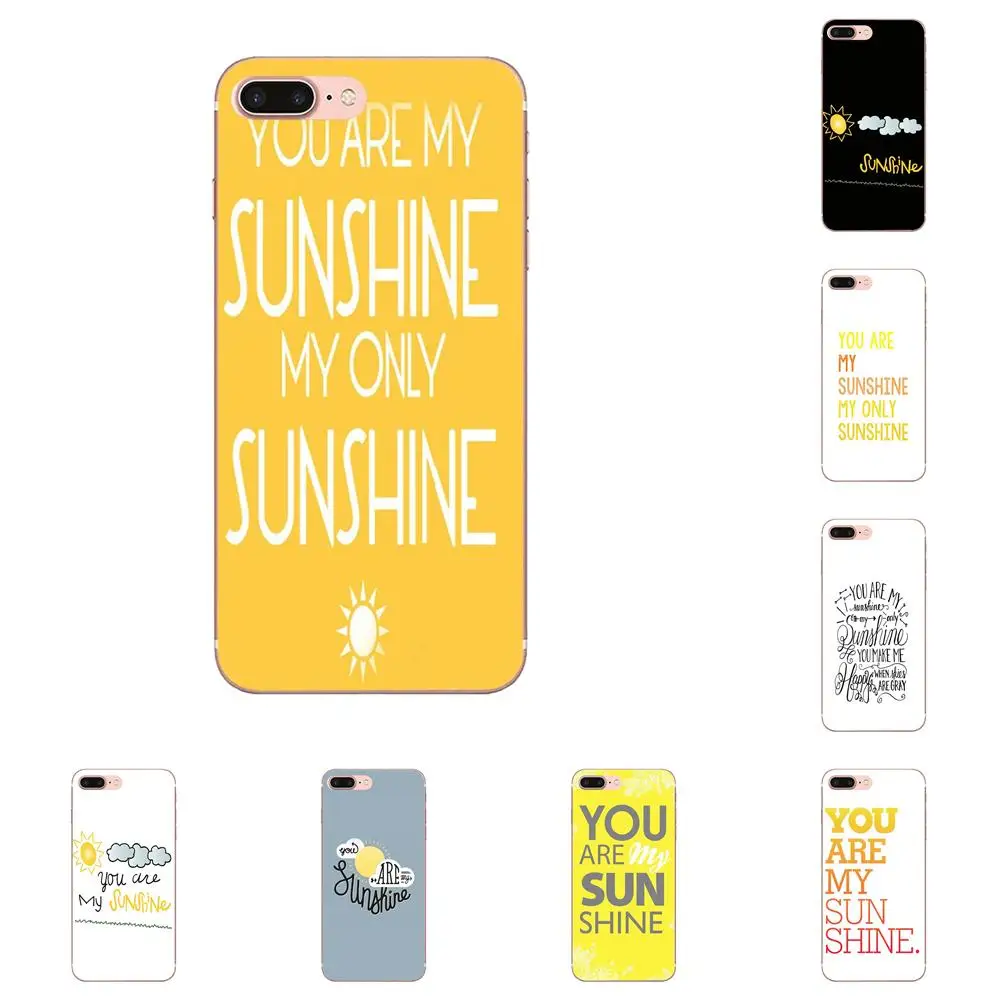 TPU Capa You Are My Sunshine Only для Galaxy A3 A5 A7 On5 On7 2015 2016 2017 Grand Alpha G850 Core2 Prime S2 I9082|Чехлы-накладки| |
