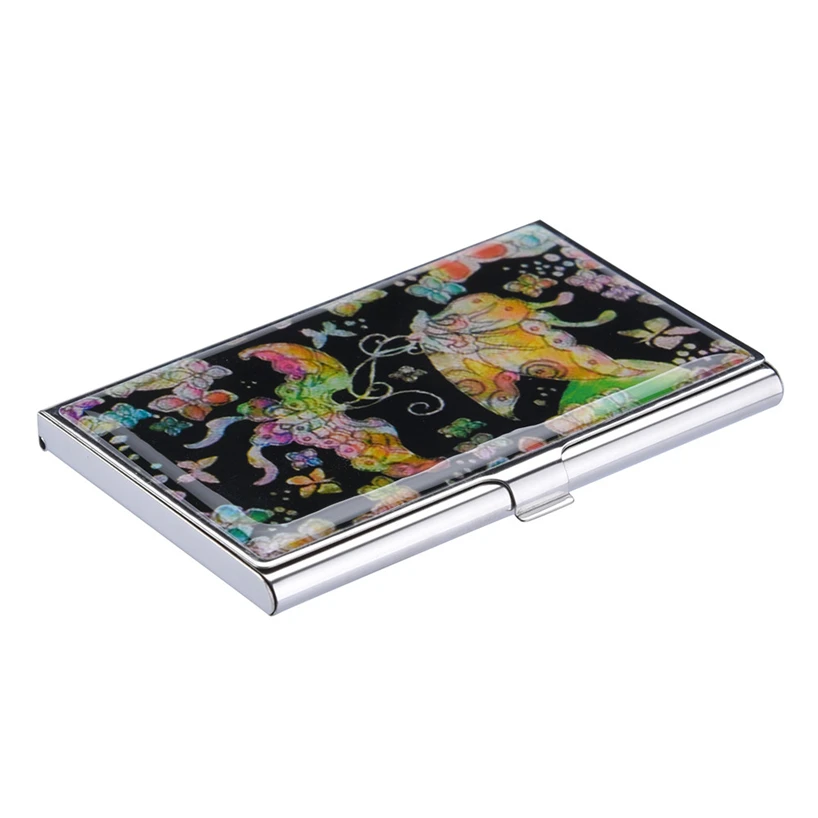 Aelicy китайский стиль Cardcase роскошный женский мужской мини металлический чехол из нержавеющей стали держатель для карт кошелек ID держатель для кредитных карт коробка