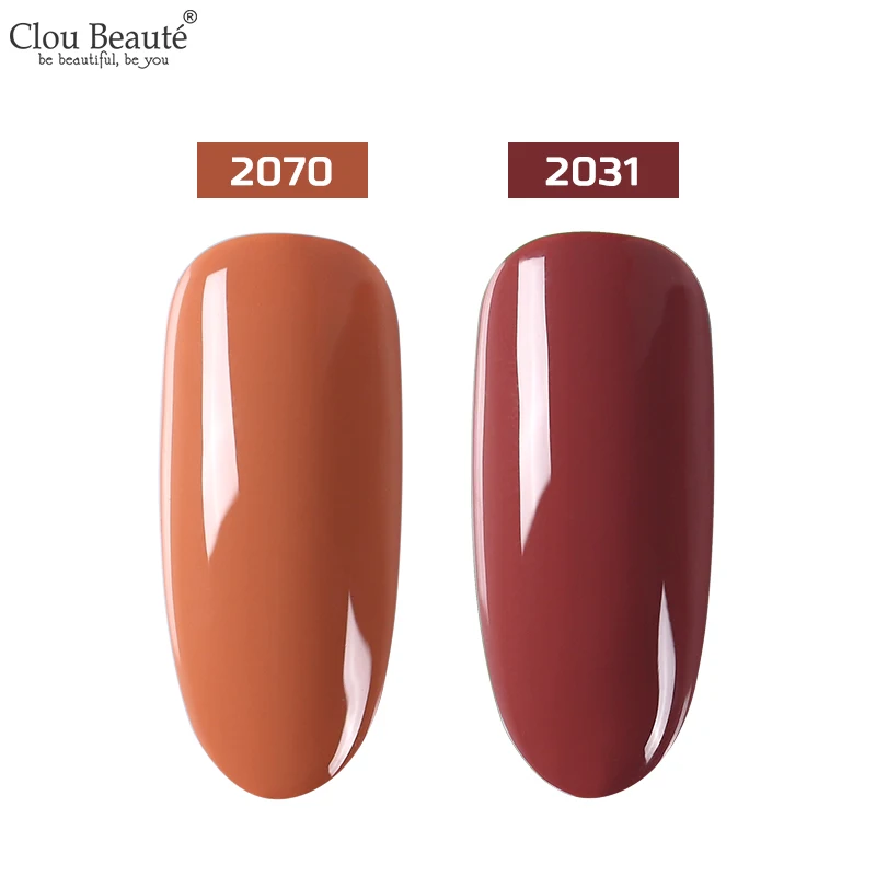 Clou Beaute Gellak UV 15 мл полуперманентный лак для ногтей гель основа и верхнее покрытие замочить от ногтей Живопись гель лак для ногтей - Цвет: 2070 2031