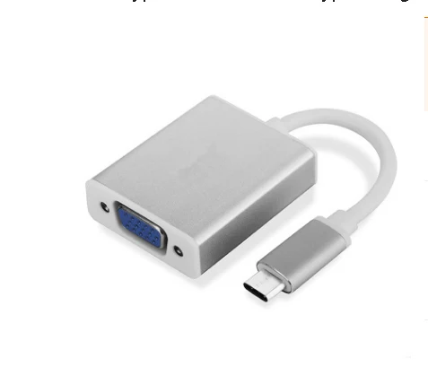 Переходник USB 3 1 Type C в VGA двусторонний переходник для Macbook 12 дюймовый золотистый и