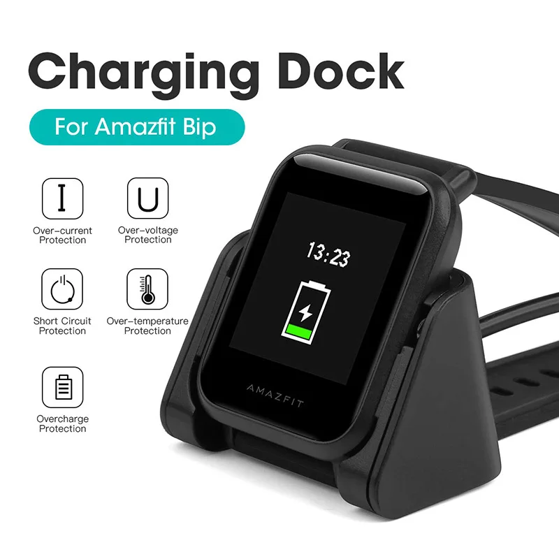 Зарядное устройство для Amazfit Bip сменный чехол с ремешком портативная док-станция