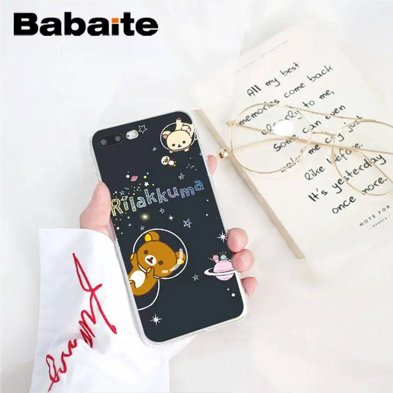 Мягкий силиконовый чехол Babaite Rilakkuma из ТПУ для телефона iPhone 8 7 6 6S Plus X XS MAX 5 5S SE XR 10 11 11pro 11promax