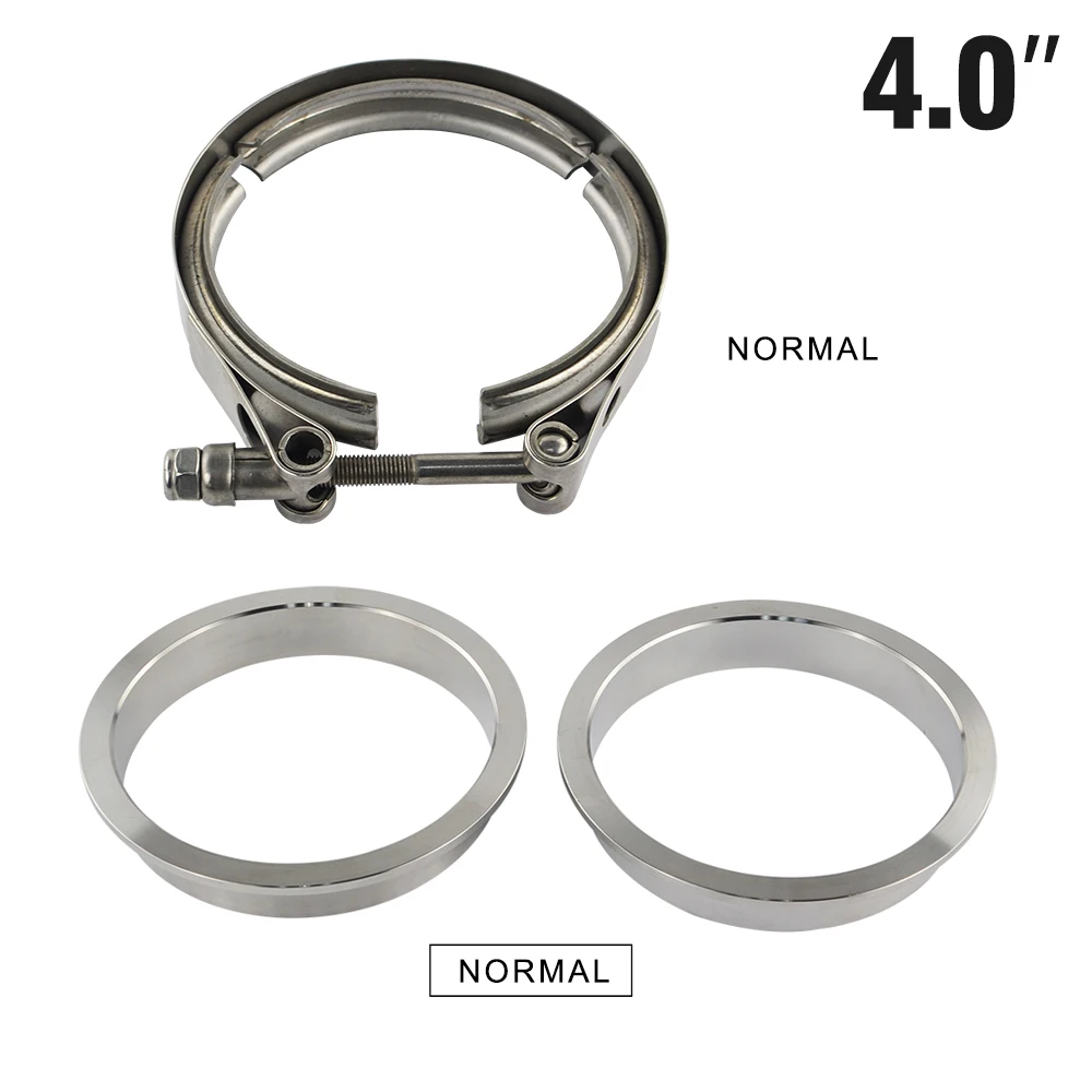 4 Inch " 2,5" " 3,5" " Автомобиль Мотоцикл сталь нержавеющая фланец V band Выпускной зажим V-Band 1,5 2 2,5 3 3,5 4 дюйма Vband зажимы - Цвет: 4 Inch
