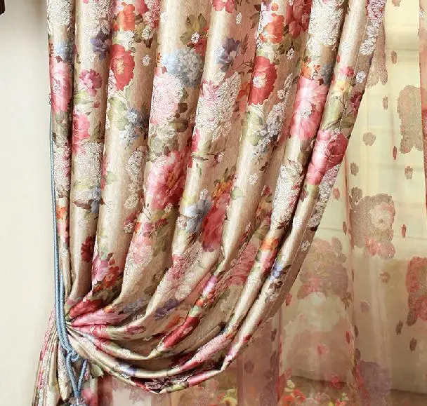 Деревенский современный принт жаккард занавески cortina занавеска для