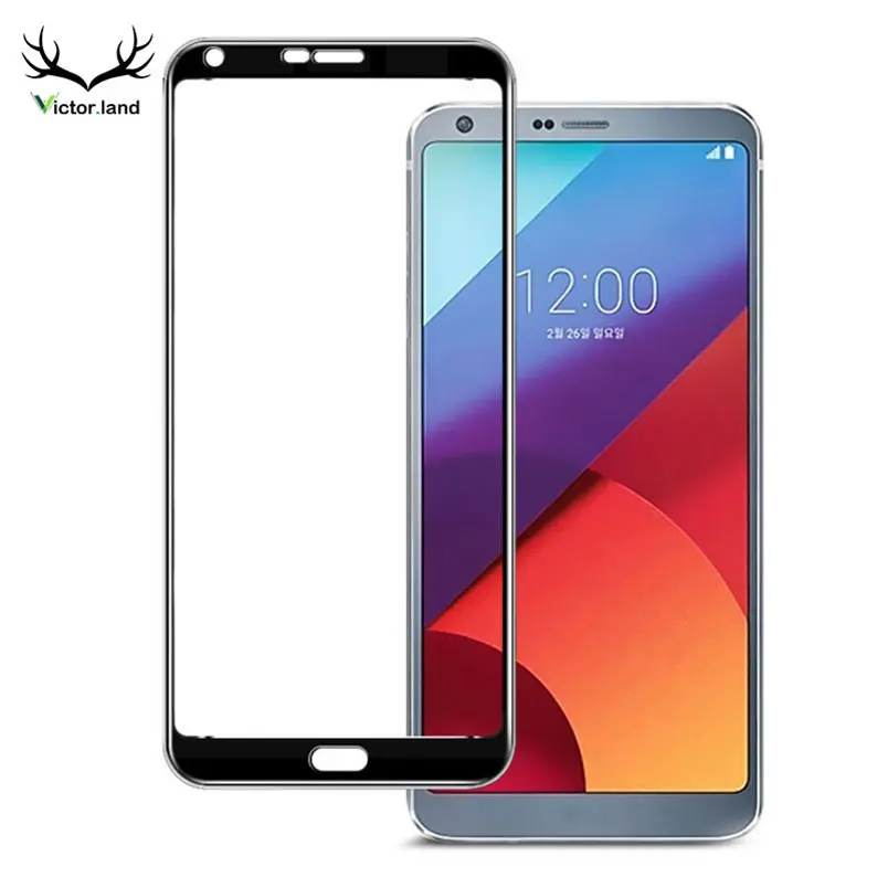 Полное покрытие Закаленное стекло Защитная пленка для экрана LG G6 V30 Plus Q6 V10 G7 ThinQ + G4
