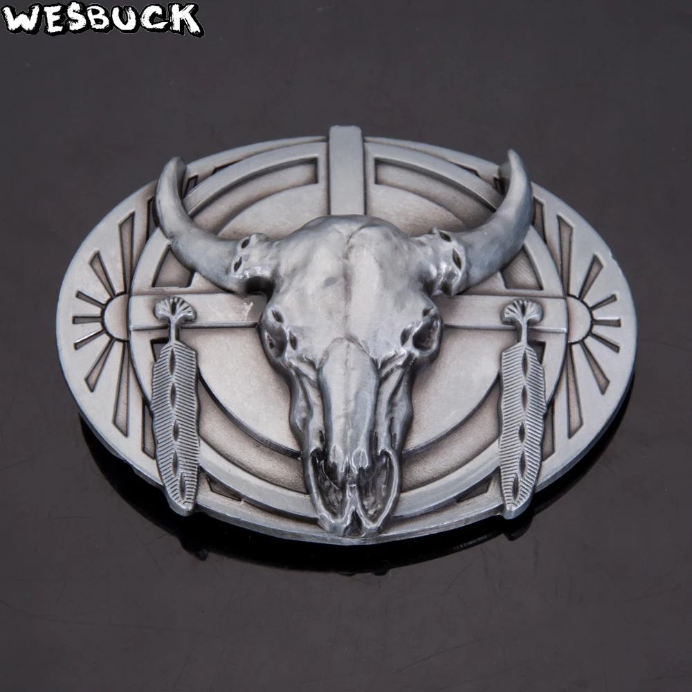 Wesbuck Brand большой бык пряжки ремня для мужчин женщин Прохладный Western Buckles металла Ковбой Пастушка Fivela Marvel букле Ceinture