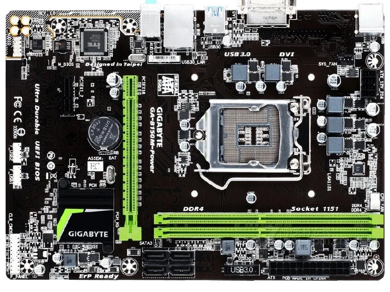 

Used Gigabyte B150M-Power motherboard 1151 DDR4 M2