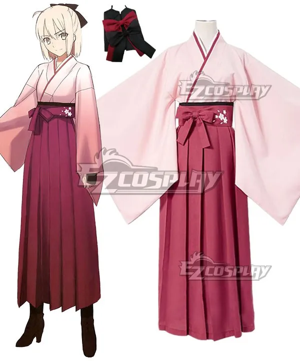 

Fate Grand Order Sakura Saber Okita Souji Косплей Костюм E001