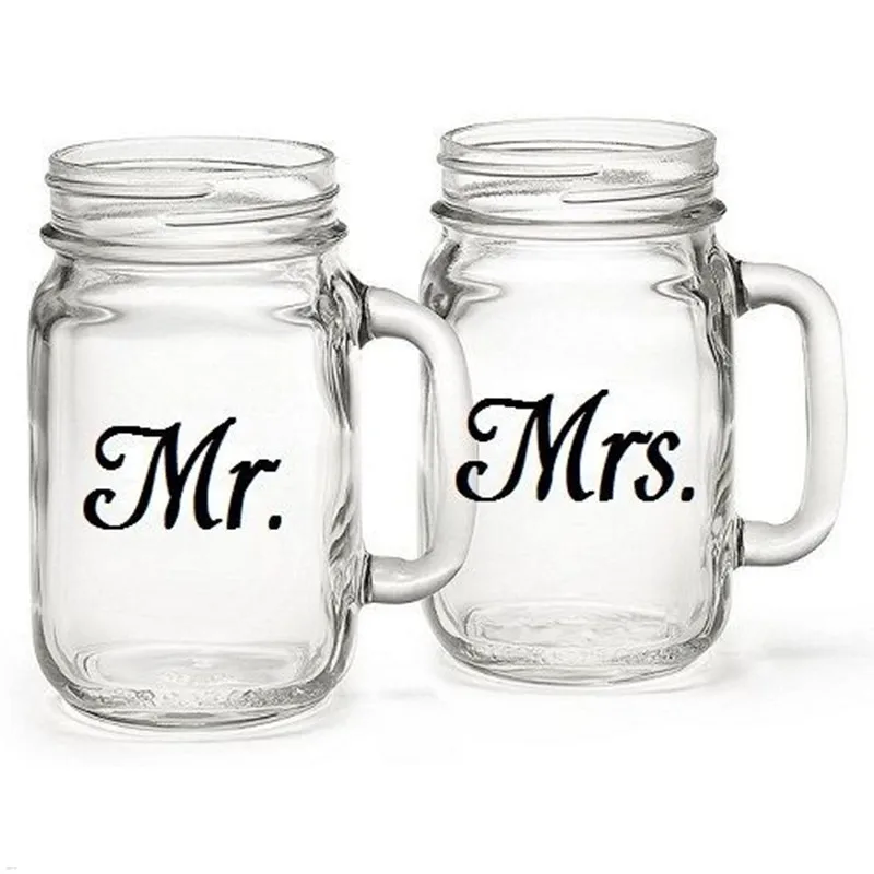 3 шт./компл. свадебные наклейки Mr & Mrs виниловые съемные бокалы для вина кухонные