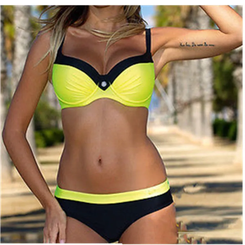 Hot Sexy top New Swimwear Women Padded Bra Push-up Bikini Set Swimsuit Bathing Suit Beachwear Summer | Спорт и развлечения