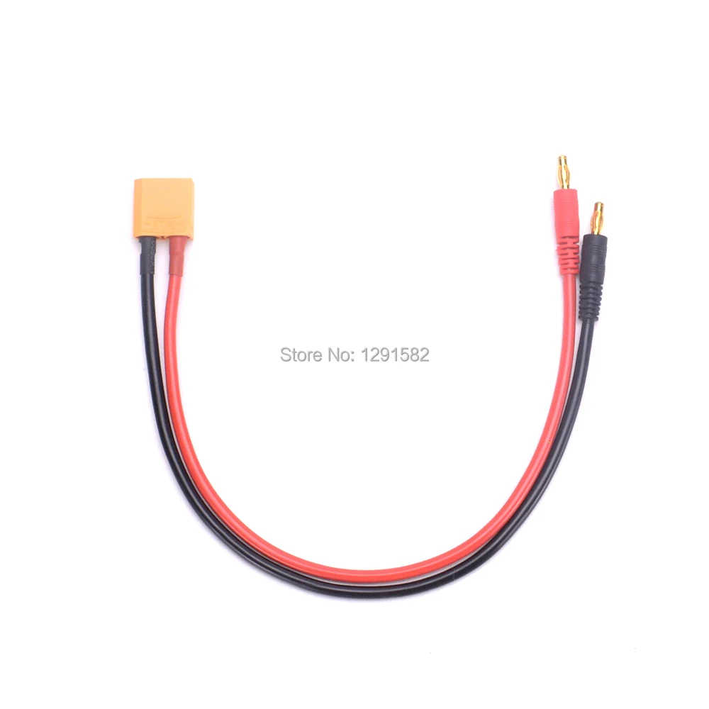 10 шт. XT90 штекер до 4 0 мм банановый разъем с 30 см 12AWG силиконовый зарядный провод